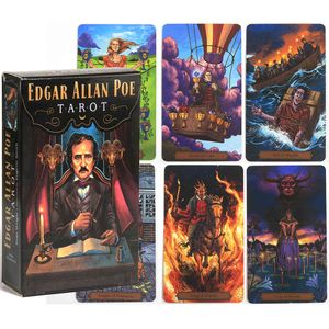 Edgar Allan Poe Tarot Cards Power of the 78 däck present till ny nybörjare spel leksak