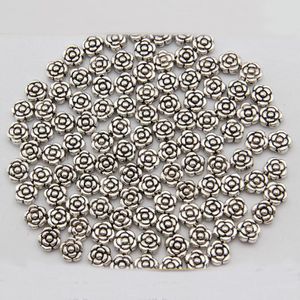 diy antique silver camellia-shaped spacer accessories DADWZ069 Spacers