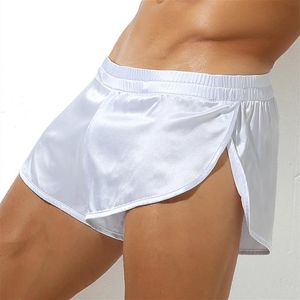 Mutande Moda uomo Sexy boxer in nylon Mutandine divertenti Maschile Gay Custodia per pene Sleepwear Sospensorio Rigonfiamento intimo