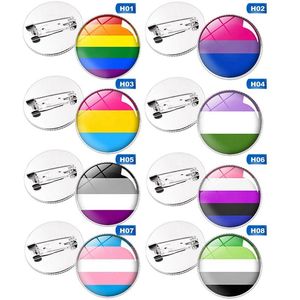 Wholesale tin badges resale online - Pins Brooches Pride Rainbow Gay Intersex Asexual Lapel Pins Love Is Bisexual Pansexual Panromantic Tin Badge