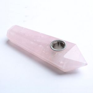 Bocchino di modo moderno semplice del tubo rombico di cristallo naturale della polvere per le vendite dirette dei fornitori del regalo di uso personale