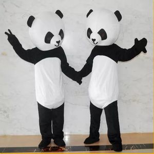 Yrke Rolig Kinesisk Panda Animal Mascot Kostym Halloween Jul Fancy Party Dress Festival Clothings Carnival Unisex vuxna outfit