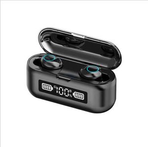 F9-46 TWS Bluetooth-hörlurar 5.0 Headset Handsfree Earbuds Wireless In-Ear Hörlurar med laddningslåda Earbud Hög kvalitet