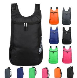 Zaino pieghevole all'aperto Grande capacità Packs Borsa da viaggio rotolante Protable Moda Unisex Impermeabile Sport Sport Ciclismo Escursionismo Borse da Duffel