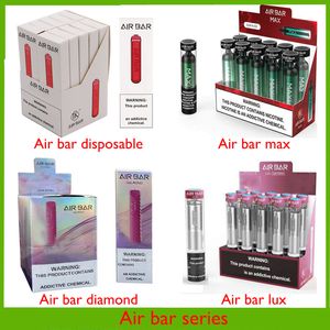 Air Bar Series van Lux Max Max Diamond Disposable Devic E Sigaretten Puffs Ingebouwde mAh batterij met ml Vape Pods Vaporizers Starter Kit