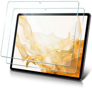 2 Pack för Samsung Galaxy Tab S8 Ultra Plus Screen Protector Resistent Anti-Fingeravtryck HD Tablet Tempered Glass