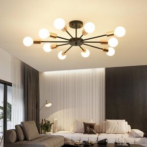 10 cabeças modernas luzes do teto LED Candelabro Iluminação sala de estar quarto molecular candelabros Múltiplas-cabeças criativas casa luminárias