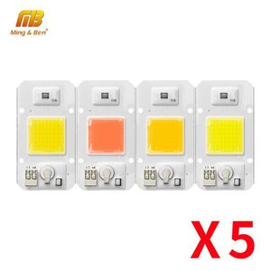 Световые бусины 5Lot LED COB COB расти 220 В 30 Вт 50 Вт Полный спектр холодный теплый естественный DIY Phytolamm для внутреннего завода семян