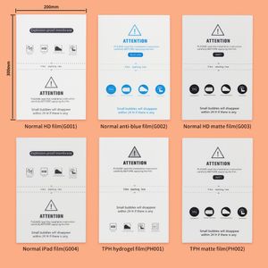 Jiutu nyaste hydrogelfilmer för smarttelefon surfplatta kamera klocka skärm fram bakåt skyddsfilm skärmaskin