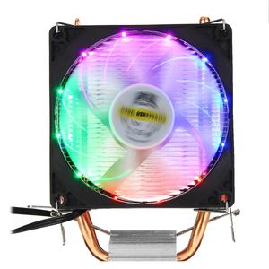 DC 12V 3PIN Красочная задняя подсветка 90 мм CPU охлаждающий вентилятор PC Heatsink Cooler для компьютера Intel / AMD