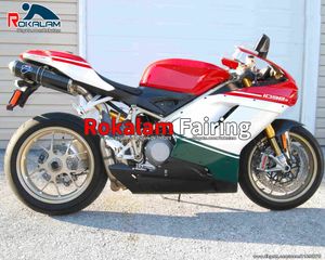 För Ducati 848 1098 1098S 1198 07 08 09 10 11 Eftermarkst Motorcykeldelar 848 1098 2007-2011 Fairings Kit (formsprutning)