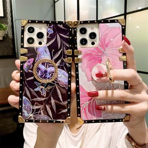 Laser Diamond Kickstand Phone Cases Top Silicone Blackpink For Iphone 12 12Pro Max 11 XR XS Iphone13pro TPU+PC With oppbags
