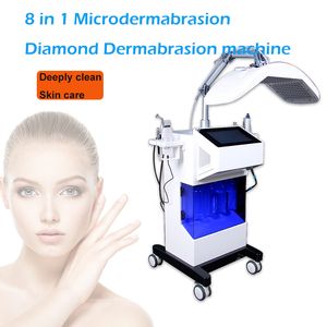 Professionell Hydra Dermabrasion Oxygen Facial Machine Mikrodermabrasion Behandling Skin Åtdragning Anti-Aging Ultraljud RF Skönhetssalong Använd