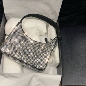 最高品質のダイヤモンドハンドバッグキャンバスホーボバッグデザイナー女性用のショルダーバッグ