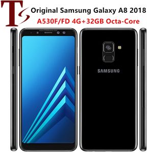 Refurbished Original Samsung Galaxy A8 18th A530F Dual SIM 5.6 inch Octa Core 4GB RAM 32GB ROM 16MP Unlocked Mobile Phone DHL