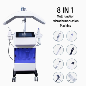 8 1 in 1 hydra dermabrasion nater 산소 제트 껍질 껍질 껍질 미세 박피술 클렌징 기공 클리너 얼굴 관리 뷰티 뷰티 뷰티 뷰티 뷰티 뷰티 PDT 7 색