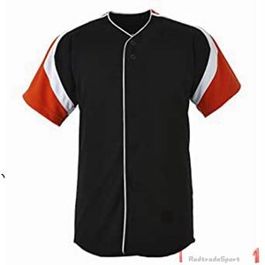 Dostosuj Koszulki Baseball Vintage Puste Logo Szyte Nazwa Numer Niebieski Zielony Krem Czarny Biały Czerwony Mężczyzna Kobiet Dzieci Młodzież S-XXXL 1G8AS