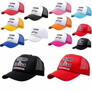 Trump 2024 Baseball Hats US President Election Caps Keep America Great MAGA Mesh Snapbacks Summer Visor Cap Party Hat HH21-162