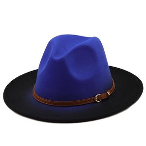 Kadın Erkek Şapka Keçe Fedoras Toplu Kadın Adam Fedora Şapkalar Lady Resmi En Kap Kadın Erkek Caz Panama Caps Toptan 2021 Kış Yeni