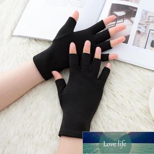 Cinq doigts gants unisexe élastique velours dessin croquis mitaines femmes hiver chaud Sports Fitness cyclisme écran tactile conduite L38L1