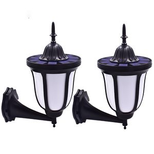 96 LED Dancing Flame Solar Light Outdoor Waterproof Wall Lighting Lamp For Garden Yard Villa Light Sensor Newest Design