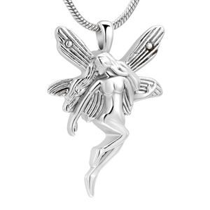 Anhänger Halsketten LKJ10042 Elegante Engel Frauen Libelle Memorial Halskette Mini Asche Andenken Schmuck