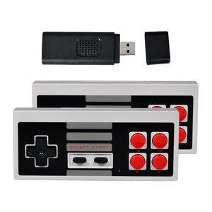 Giocatori di giochi portatili Powkiddy PK02 Console TV Stick Controller wireless a 8 bit integrato 620 Maniglia per lettore di videogiochi classici