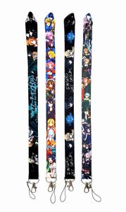 Handy-Riemen Charms 10 Stück Japan Anime Cartoon Schwert Art Online Halsband PDA Schlüssel-ID-Halter Abzeichen langer Riemen Großhandel 2022