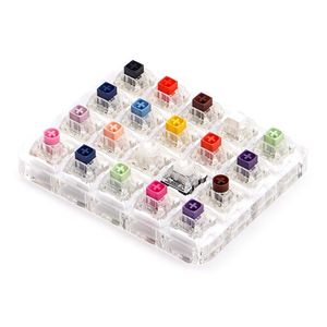 Kailh Box Switches Tester met Transparante OEM R3 Keycaps Acryl Switch Base Navy Jade Yellow Purple Hako Crystal Keyboards