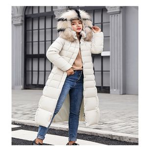 Mulheres Longo jaqueta para baixo inverno moda casaco mulheres casuais parkas casacos grossos outerwear quente senhora sólido cor outwear com capuz qualidade superior