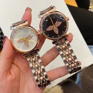Fashion Brand Watches for Women Girls Crystal style Steel band Quartz wrist Watch L42 on Sale