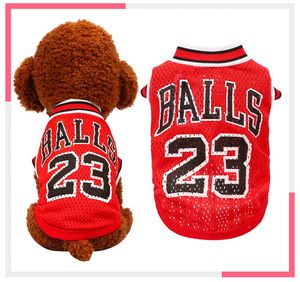 Dog Apparel Vest Cool Breathable Cat Clothes Puppy Sportswear Spring Summer Fashion Cotton Shirt Large Tank Top Basketball Pet Jersey S (2.5-3.5) lb