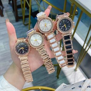 Brand Watches Women Lady Girl Style Metal Steel Band Quartz Wrist Watch L61