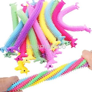 24H DHL Unicorn Stretchy String Fidget Toys Therapy Sensory Toys Anxiety Squeeze Monkey Noodles for Kids and Adults with ADD ADHD CT01