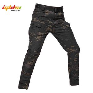 Men's Winter Thermal Tactical Military Fleece Cargo Pants Soft Shell Camouflage Waterproof Pants Military Army Long Trousers 5XL H1223