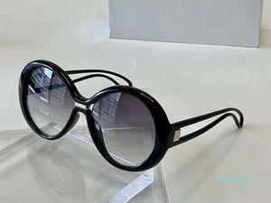 Lüks-Kadınlar Yuvarlak Güneş Gözlüğü 7105 / S Siyah / Gri Gölgeli Sonnenbriller Güneş Gözlükleri Moda Güneş Gözlüğü Shades Göz Giyim Kutusu Ile Yeni