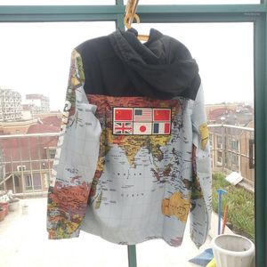 Herrenjacken Männer Jacke Plus Größe Stickerei Windjacke Mantel Kleidung Sport Casual Oberbekleidung Frühling Herbst Mode Flagge Karte Streetwear