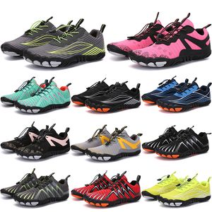 2021 Four Seasons Five Fingers Sports shoes Mountaineering Net Extreme Simple Running, Cycling, Hiking, green pink black Rock Climbing 35-45 seventeen