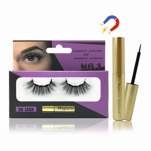 1 Pairs Magnetic Eyelashes with Eyeliner 5 Double Strength Magnets and Smudge Proof Charm False Eyelash