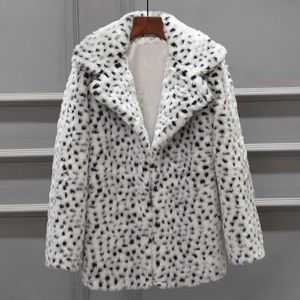 Wholesale leopard print fur jacket for sale - Group buy Women s Jackets Leopard Print Coat Women Faux Fur Long Sleeve Fluffy Winter Warm Female Jacket Oversized Casual