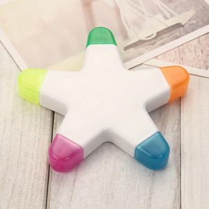 Highlighters Creative Highlighter Pen Children Birthday Gift Fluorescent Marker Pentagram Shape Lovely 182