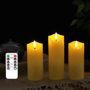 Plastic Remote Control New Year Candles,Timing Function Flameless LED Candle Light Valentine's Day Party Home Decor For Easter