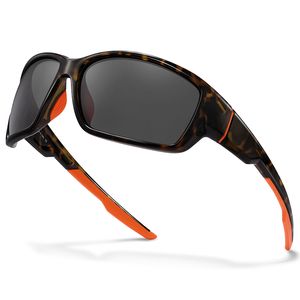Classic Carfia Brand Polariserade solglasögon för män Sport Utomhus Sun Glasögon Designer Square Wrapround Shades Male Mirror Lens Eyewear UV400 Protection