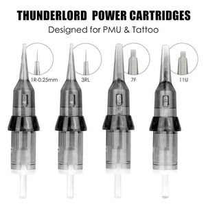 ThunderLord Power Tattoo Needle Liner Shader Permanent Makeup Tattoo Cartridge 1R 7F För Universal Tattoo Machine Pen Est 211224