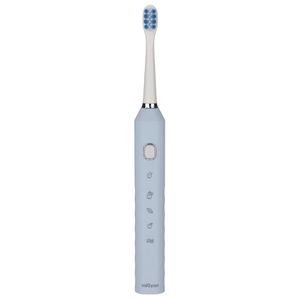 18000RPM escova de dentes elétrica 5 modos limpador de dente ipx7 impermeável para cima de mais de 12 anos - azul