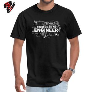 Father Day T-Shirt Men Trust Me I Am An Engineer Tshirt Geek Male Tops Letter Math Equation Print Tees Custom Students Fun 210721 3536