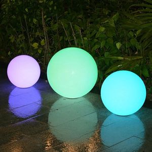 Solar Outdoor RGB LED Remote Waterproof Ball Garden Porch Landscape Pathway Night Light 30/35/40cm - 30cm