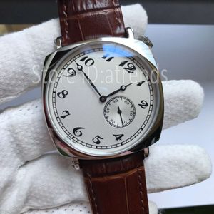 Top Fashion Automatische Mechanische Selbstaufzug Uhr Männer Gold Silber Zifferblatt Spezielle Kleine Sekunden Design Klassische Lederband Uhr 548B