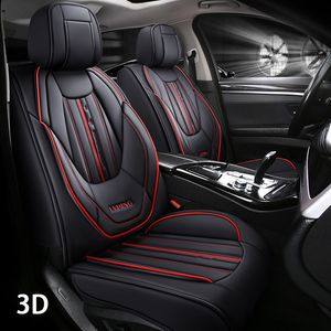 5D Faux Leather Car Seat Covers Four Seasons Fit all 5 Seats Auto Surrounded Waterproof Automobiles Seat Covers Protector Interior Decoration Accessories