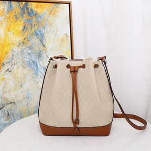 Designer Handbags Neonoe Leather Bucket Bag Letter Printing